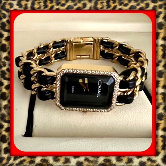 👑✅PRICE FIRM✅ Gorgeous Black and Gold Chain Womens Fashion Watch. Brand New! - Picture 1 of 17